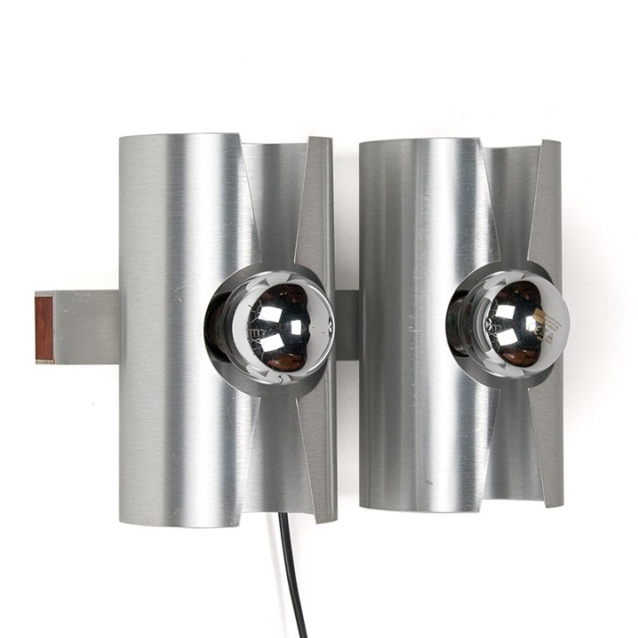 Aluminum Mid-Century vintage wall lamp