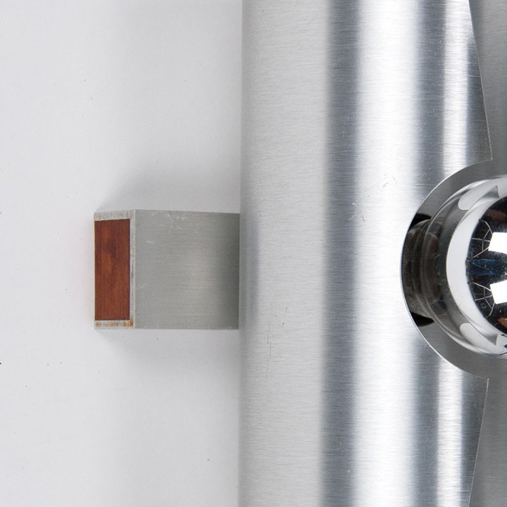 Aluminum Mid-Century vintage wall lamp