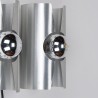 Aluminium Mid-Century vintage wandlamp