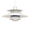 Louis Poulsen white vintage model PH 5 pendant lamp