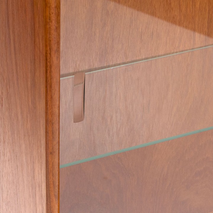 Mid-Century vitrinekast in teak van Turnidge