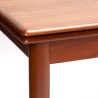 Deense Mid-Century uitschuifbare vintage eettafel in teakhout