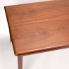 Danish Mid-Century extendable vintage dining table in teak wood