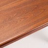 Deense Mid-Century uitschuifbare vintage eettafel in teakhout