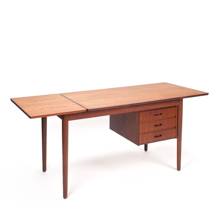 Teakhouten Mid-Century vintage bureau Vamo Sønderborg