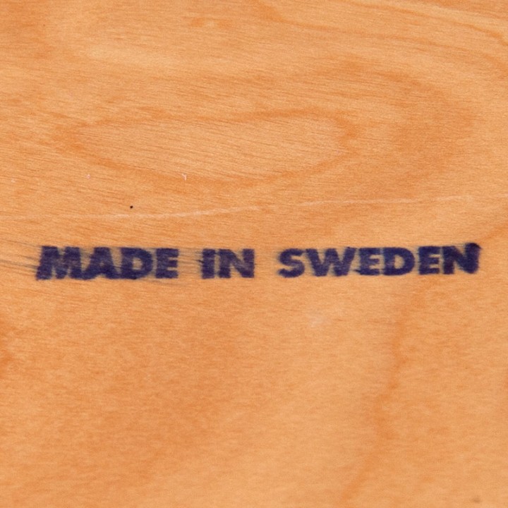 Birch tray from Sweden, vintage 1960s