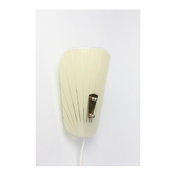Glass wall lamp from the 1950's/60's - Retro Studio