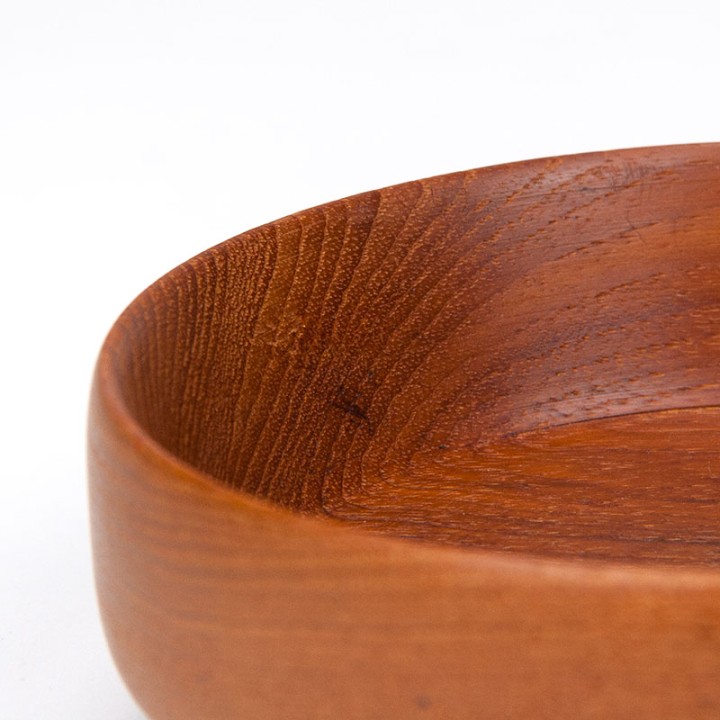 Klein model Deens teakhouten vintage schaaltje