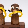 Vintage bottle opener set as 'hear, see, speak no evil' monkeys