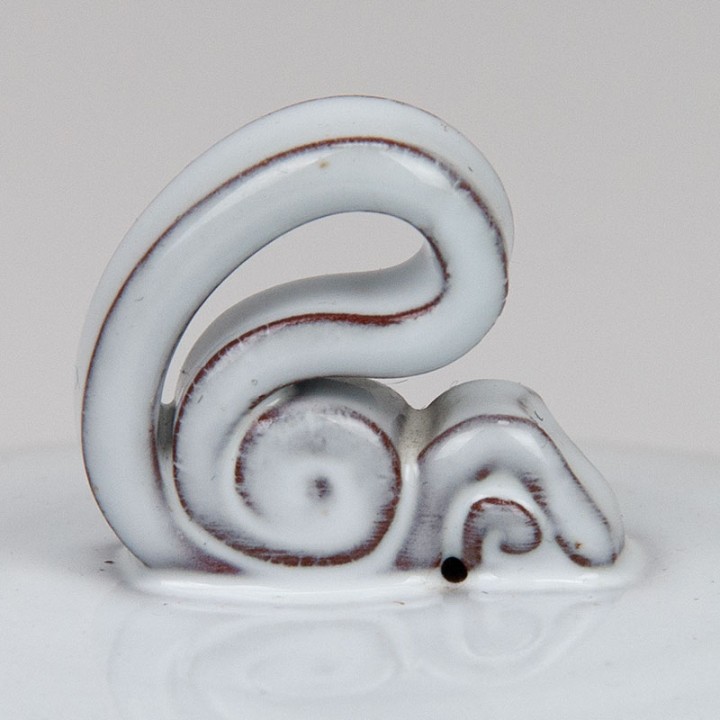 White glazed vintage lidded dish by Nagtegaal Utrecht