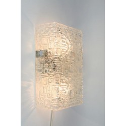 Glass block wall lamp