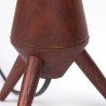 Teakhouten Deens vintage model driepoot tafellampje
