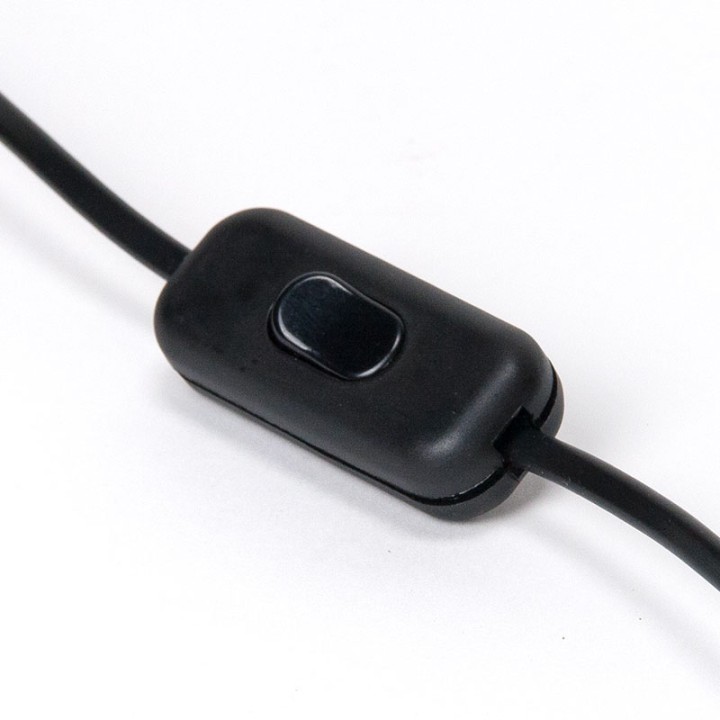 Teakhouten Deens vintage model driepoot tafellampje