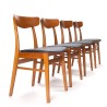 Findahl's Møbelfabrik vintage set of 4 dining table chairs