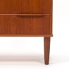 Ladekast, Deens vintage model, in teak met 6 lades