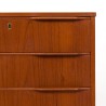 Chest of drawers, Danish vintage model, in teak with 6 drawers