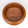 Vintage round teak bowl from Denmark