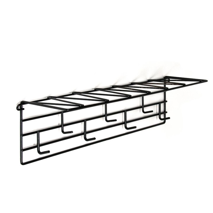 Metal vintage wall coat rack from the fifties