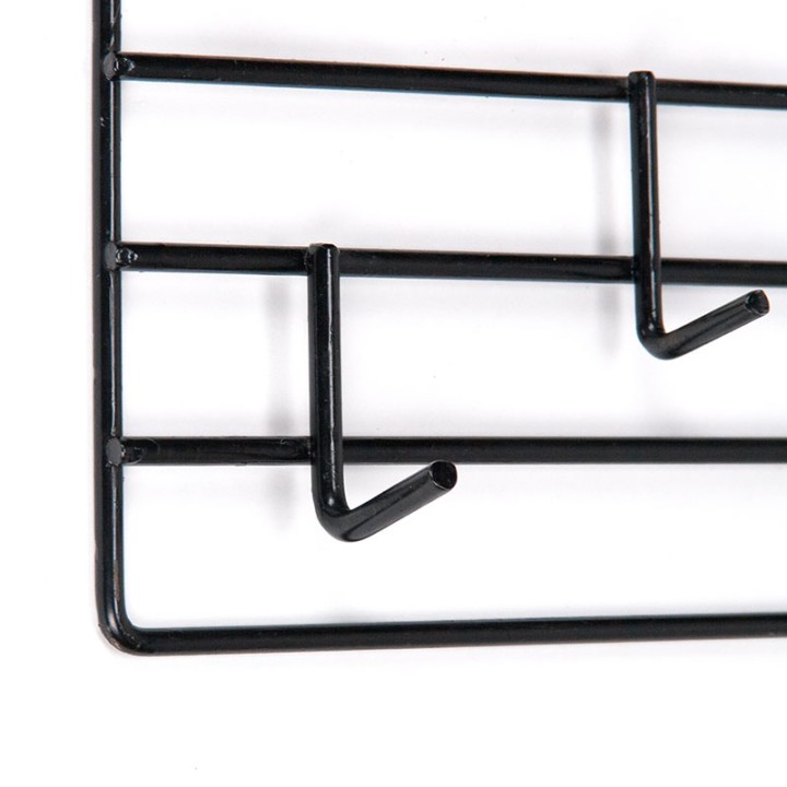 Metal vintage wall coat rack from the fifties