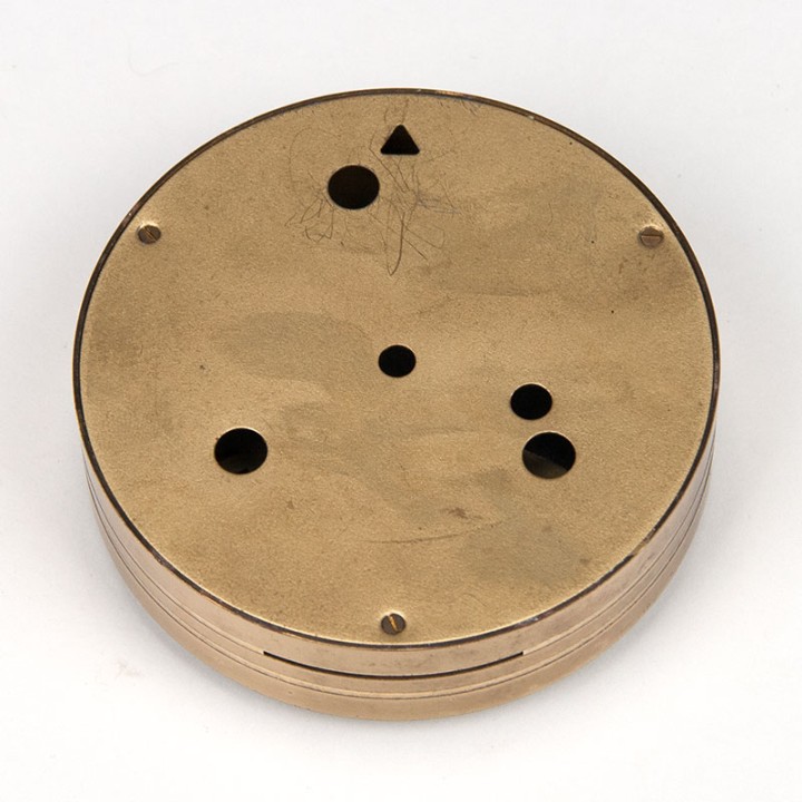 Brass vintage thermo and hygrometer