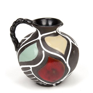 Small West Germany vase in warm colors