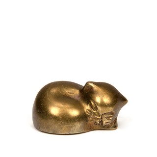 Vintage miniatuur figuurtje van een kat