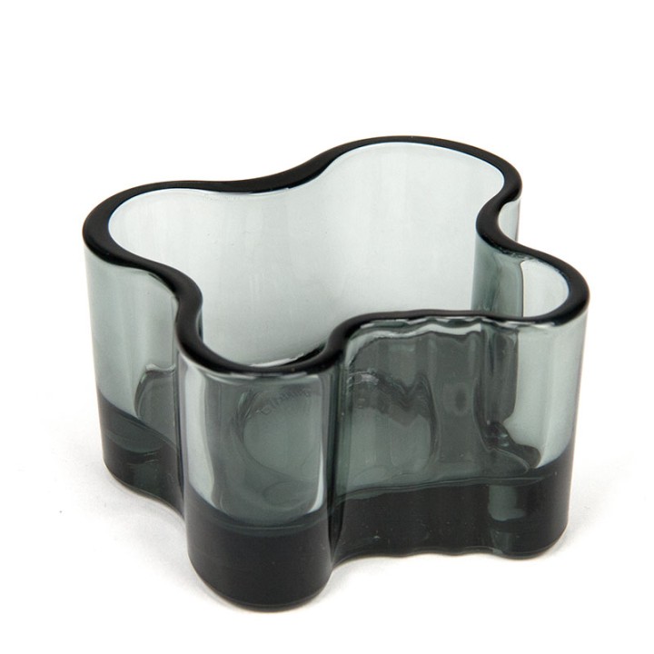 Votive vintage Iittala tealight holder gray