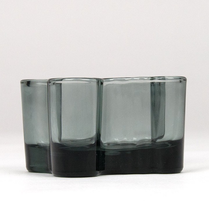 Votive vintage Iittala waxinelichthouder grijs