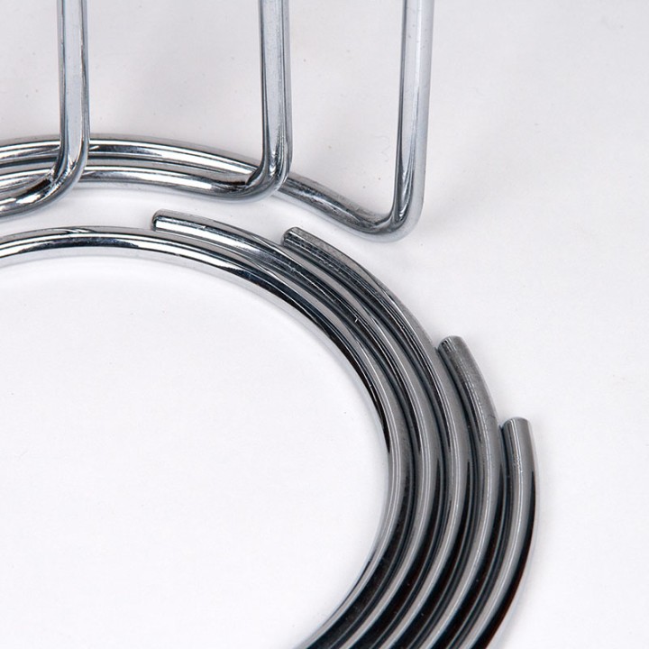 Spiral candlesticks vintage set in chrome 1970's