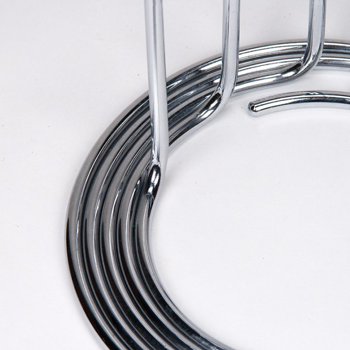 Spiral candlesticks vintage set in chrome 1970's