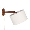 Teakhouten vintage wandlamp jaren vijftig