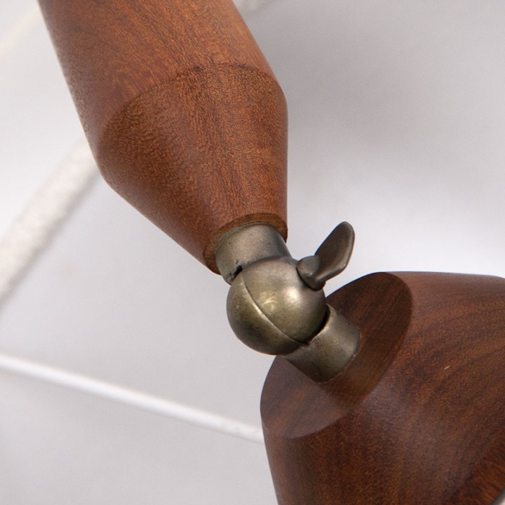 Teak vintage wall lamp from the fifties