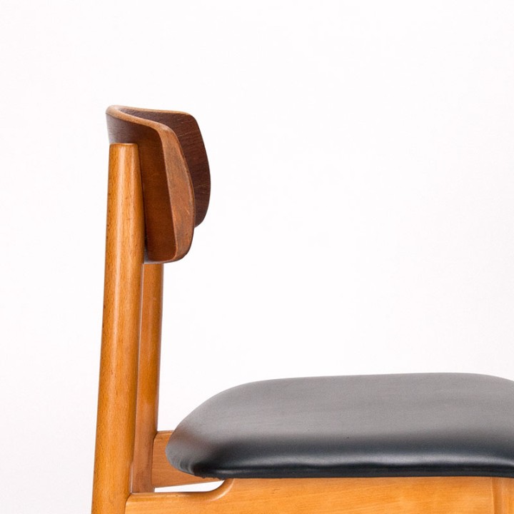 Mid-Century 1950s dining table chair Danish model