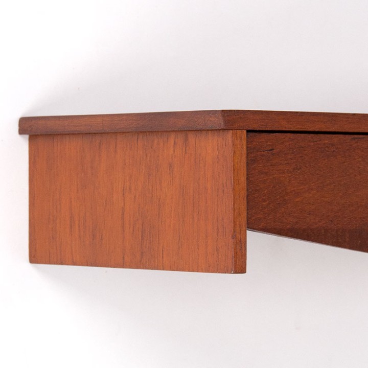 Teak vintage floating drawer