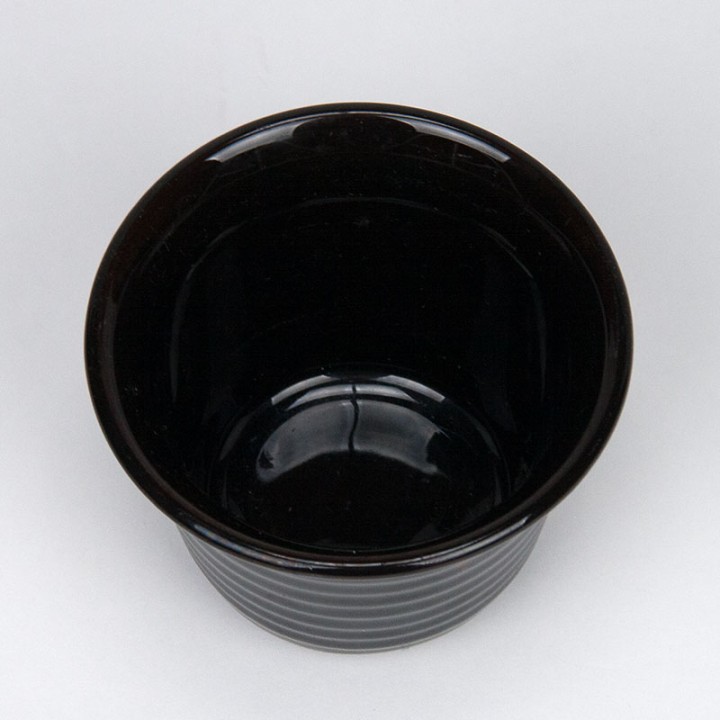 Black small vintage flower pot