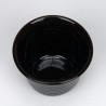 Black small vintage flower pot