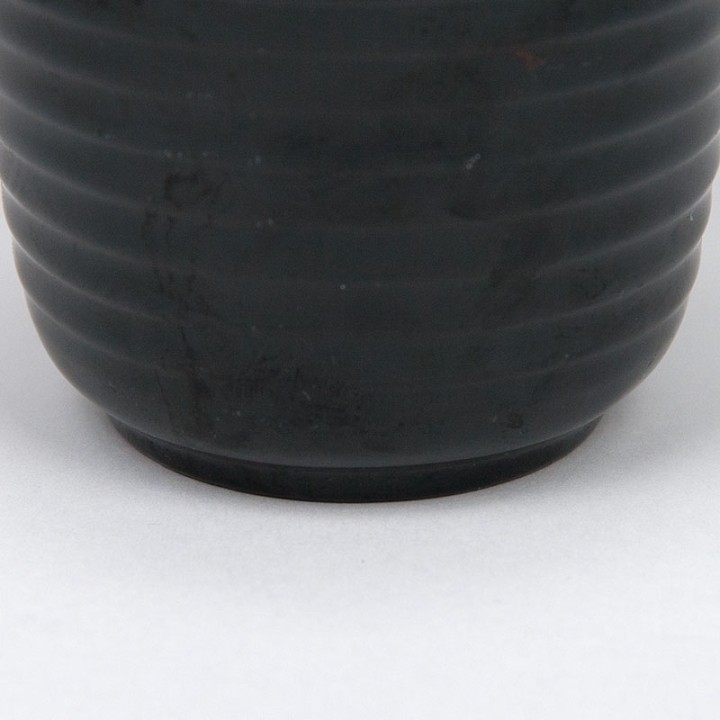 Black small vintage flower pot