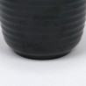 Black small vintage flower pot