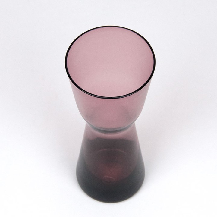 Purple glass vintage vase