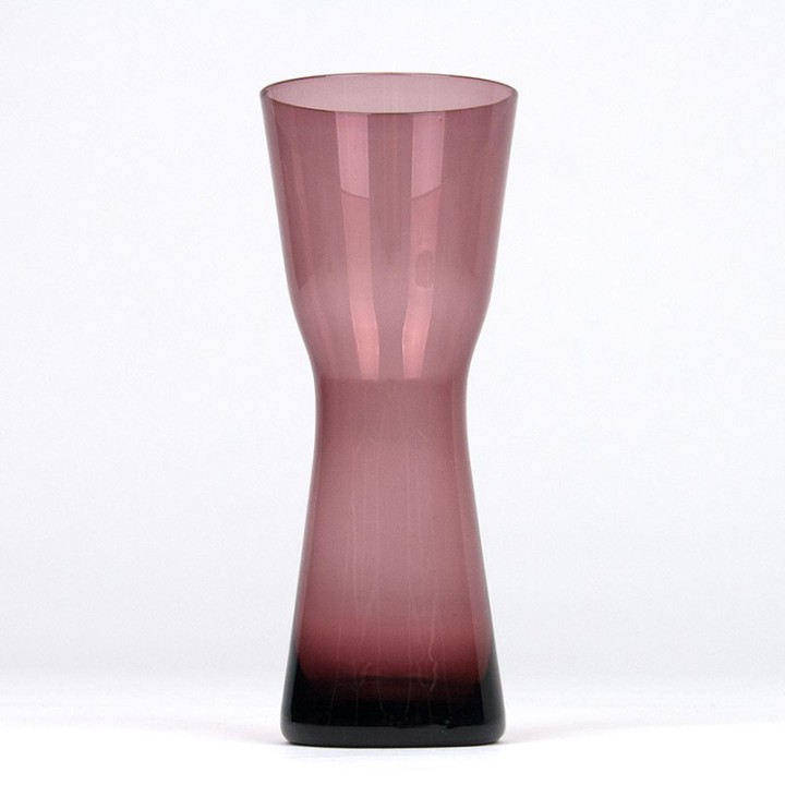 Purple glass vintage vase