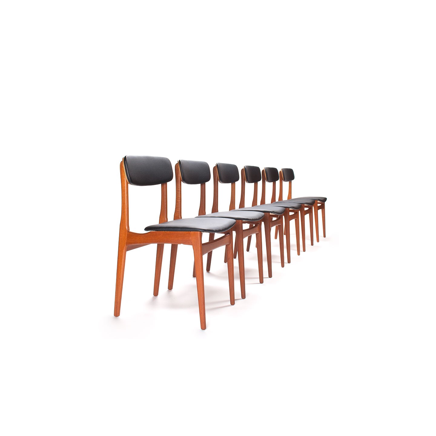 Mid-Century Deense set van 6 Bundgaard Rasmussen stoelen