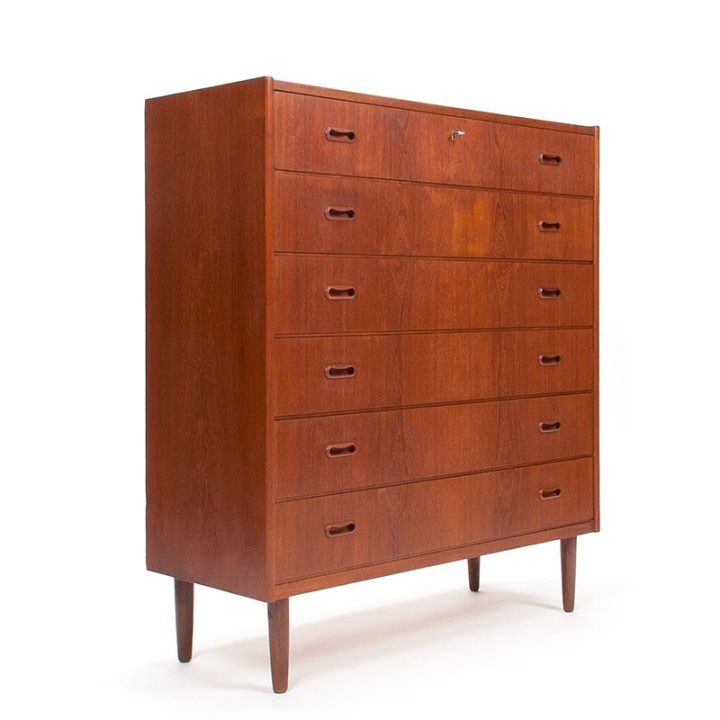 Large Mid-Century Danish Vintage Chest of Drawers