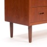 Groot model Mid-Century Deense vintage ladekast