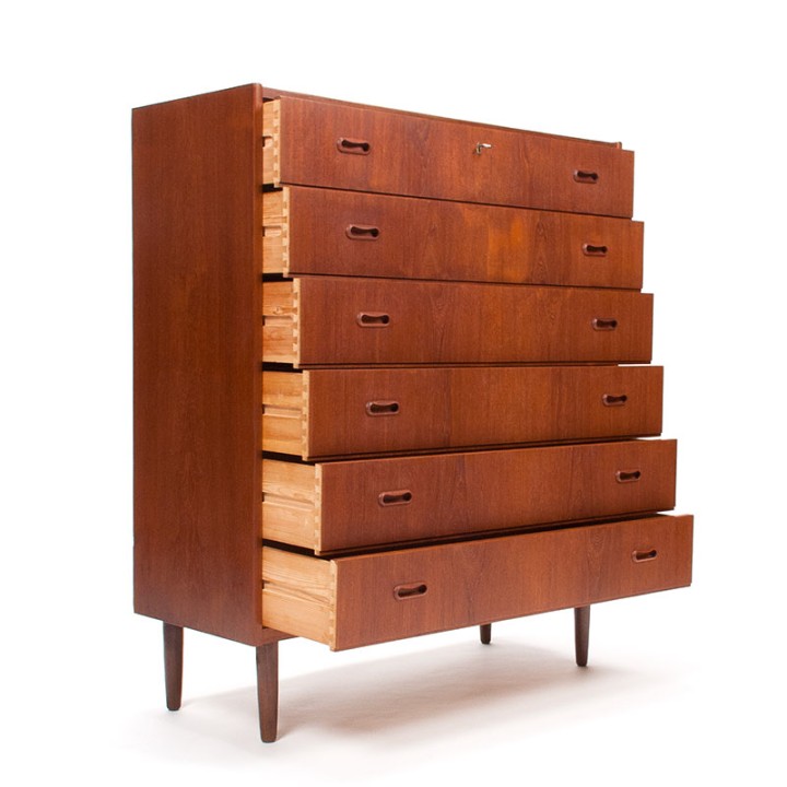 Large Mid-Century Danish Vintage Chest of Drawers