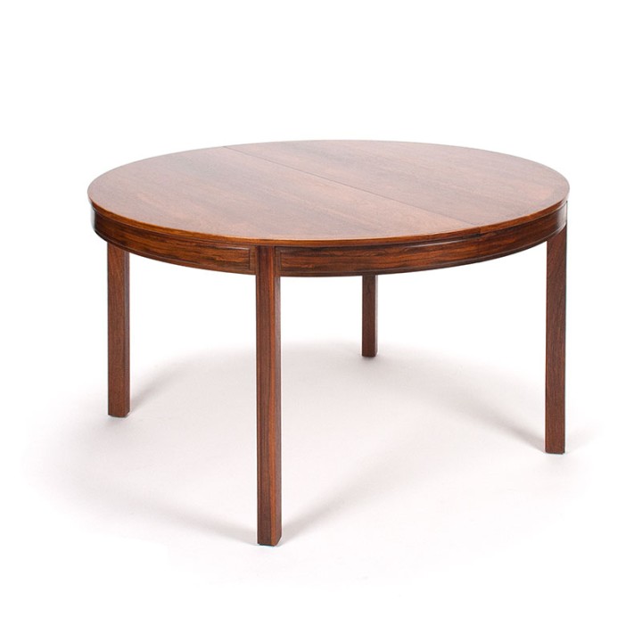 Palissander Mid-Century uitschuifbare eettafel van Bodafors