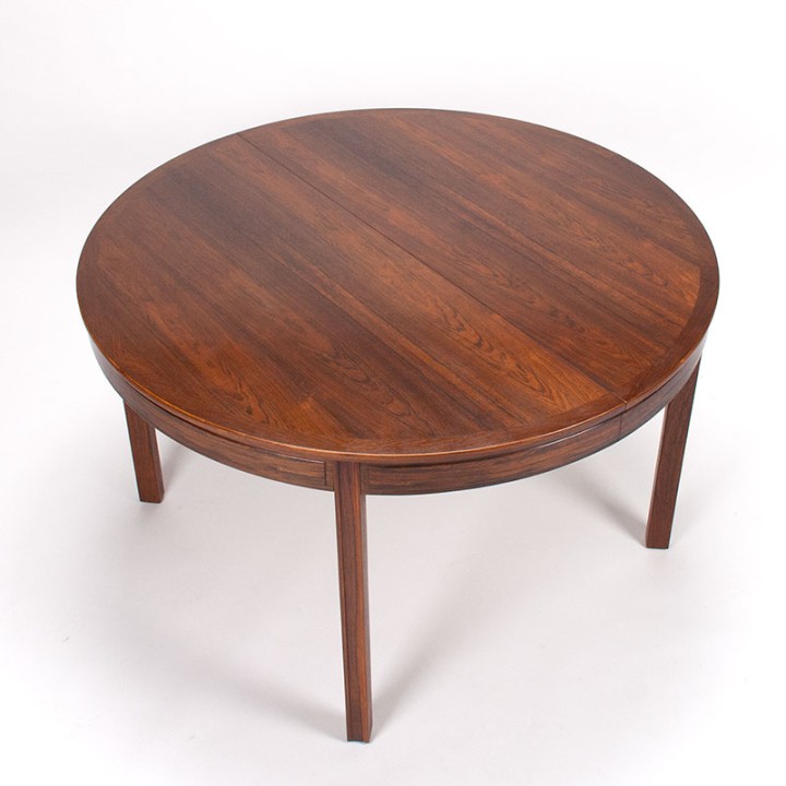 Palissander Mid-Century uitschuifbare eettafel van Bodafors