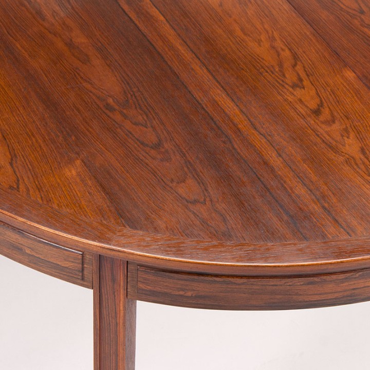 Palissander Mid-Century uitschuifbare eettafel van Bodafors