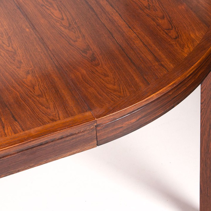 Palissander Mid-Century uitschuifbare eettafel van Bodafors