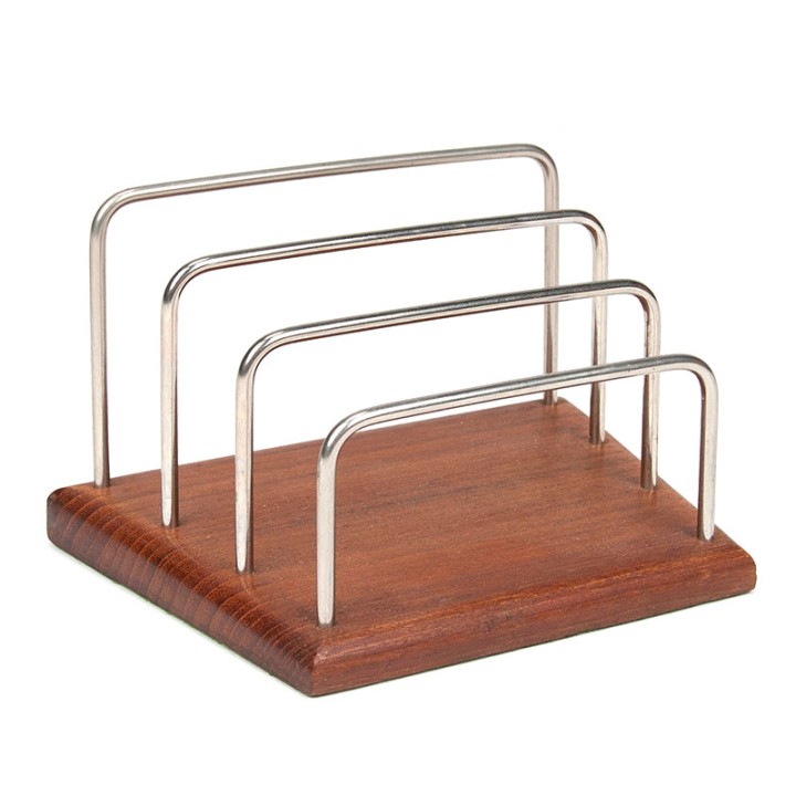 Mid-Century Danish letter holder in teak
