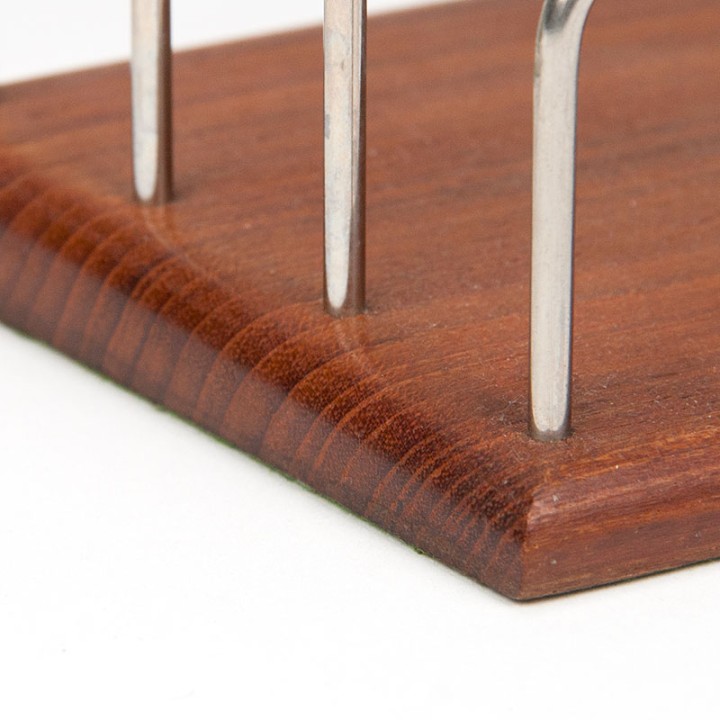 Mid-Century Deense briefhouder in teak